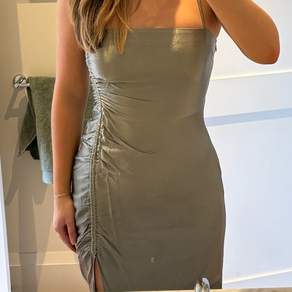 Shona Joy Ruched Sage Dress - Picture 5 of 5